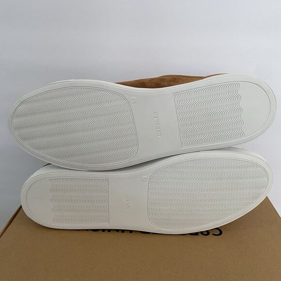 Cobbler Union Uno Sneaker Shoes Mens US 12 UK 11 Cognac Brown Suede Leather NEW - Picture 10 of 13